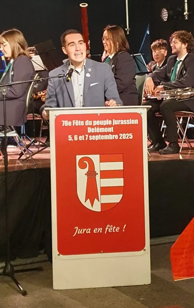 Alexis Letartre, militant indépendantiste québécois, de passage à Delémont à l’occasion de la Fête du peuple.