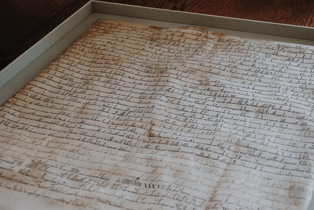 Le plus ancien document sur l’abbaye de Lucelle date de 1136. Il s’agit d’une confirmation de la fondation par l’archevêque de Besançon et l'évêque de Bâle. Plusieurs noms de villages ajoulots y figurent : «Calmillis» (Charmoille), «Pluvioso» (Pleujouse), «Frigiscurth» (Fregiécourt)…